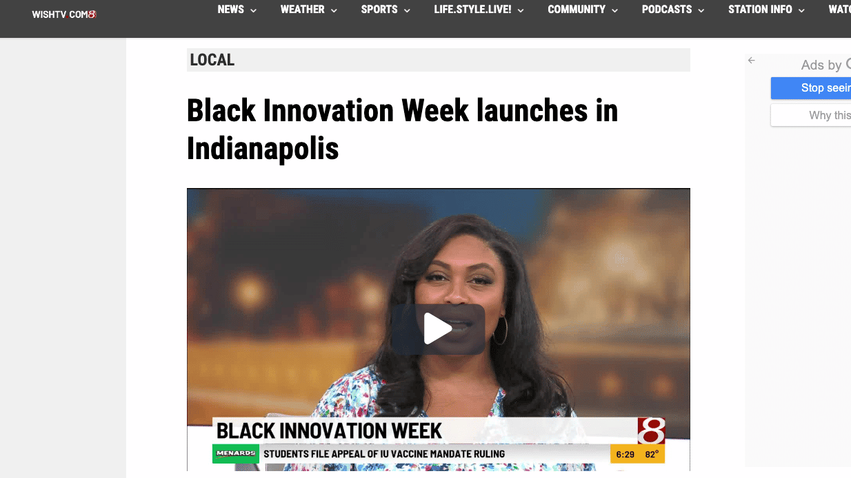 Black Innovation Week launches in Indianapolis graphic